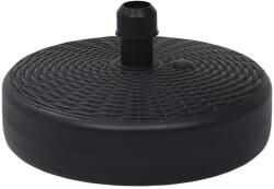 vidaXL Suport de umbrela, negru, 24 L, umplere cu nisip/apa GartenMobel Dekor (47855)