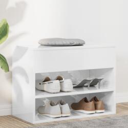 vidaXL Bancheta pantofar, alb extralucios, 60x30x45 cm, PAL GartenMobel Dekor (808744) Pantofar