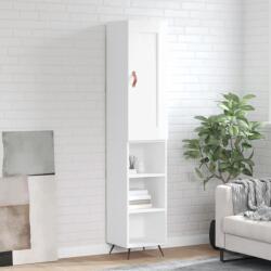 vidaXL Dulap înalt, alb extralucios, 34, 5x34x180 cm, lemn prelucrat GartenMobel Dekor (3200299) Comoda