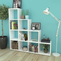 vidaXL Biblioteca tip scara/Raft de expunere, alb, 142 cm GartenMobel Dekor (242550) Biblioteca