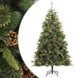 vidaXL Brad de Craciun artificial cu conuri si balamale, 240 cm GartenMobel Dekor (357704)