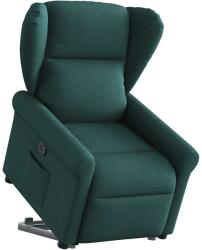 vidaXL Fotoliu rabatabil ridicare pe verticala, verde închis, textil GartenMobel Dekor (3303380)