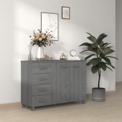 vidaXL Servanta „HAMAR, gri închis, 113x40x80 cm, lemn masiv pin GartenMobel Dekor (340446) Comoda