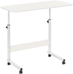 Leziter Masa pentru laptop Leziter 80x40 cm, reglabila pe înaltime, cu roti, alb (LYHL-030-WH)
