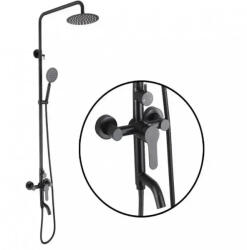Korman Technik Coloana de dus din inox SUS304, negru mat, 3 functii, Korman Technik HS005 (AT1CT-IM1P-RS1S-HS005)