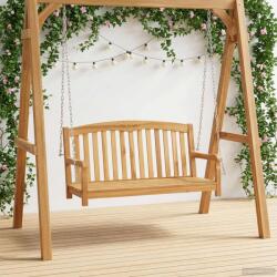 vidaXL Banca swinging natural 114 x 61 x 61, 5 cm Lemn solid de tec GartenMobel Dekor (42030018)