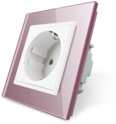 LIVOLO Priza simpla Livolo cu rama din sticla SmartElectro IntelligentHouse (VL-C7C1EU-17)