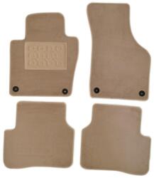 RapidAuto Covorase mocheta bej pentru VW Passat B6, fixare ovala, set 4 piese (840148BEIGE-B6/B7)