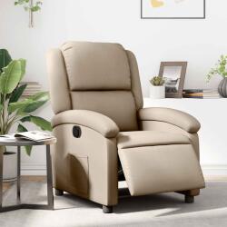 vidaXL Fotoliu rabatabil electric, cappuccino, piele ecologica GartenMobel Dekor (3204218)
