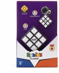 Spin Master Set Cub Rubik 3x3 clasic cu breloc original, multicolor (6062800)