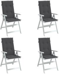 vidaXL Perne scaun cu spatar înalt, 4 buc. antracit 120x50x4 cm textil GartenMobel Dekor (4002410)