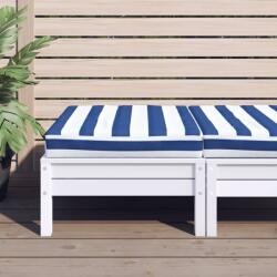 vidaXL Perna paleti, dungi albastre/albe, 60x60x8 cm, textil Oxford GartenMobel Dekor (361804)
