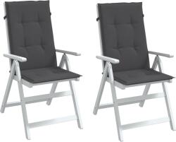 vidaXL Perne scaun cu spatar înalt, 2 buc. antracit 120x50x4 cm textil GartenMobel Dekor (4002409)