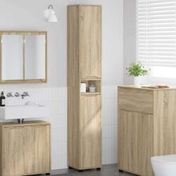 vidaXL Dulap de Baie Stejar Sonoma 30, 5 x 30 x 195 cm Lemn compozit GartenMobel Dekor (888759)