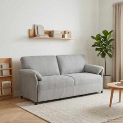 vidaXL Sofa cu 3 locuri Gri deschis 198 x 83 x 95 cm Catifea GartenMobel Dekor (42033967) Canapea