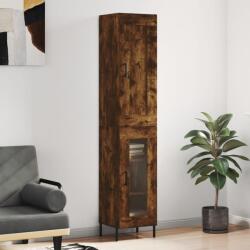 vidaXL Dulap înalt, stejar fumuriu, 34, 5x34x180 cm, lemn prelucrat GartenMobel Dekor (3200398) Comoda