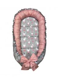 MyKids Cuib pentru bebelusi MyKids Bunny Gray, ajustabil, 0-6 luni (00087115)