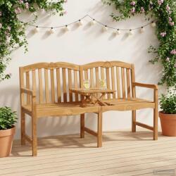 vidaXL Banca din lemn sculptata manual cu flori natural GartenMobel Dekor (42030024)