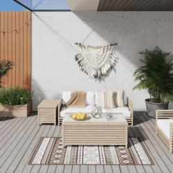 vidaXL Covor de exterior, maro si alb, 80x150 cm, design reversibil GartenMobel Dekor (364794) Covor