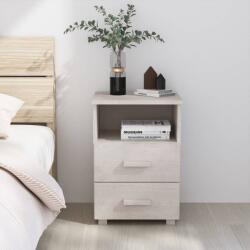 vidaXL Noptiera "HAMAR, " alb, 40x35x62 cm, lemn masiv de pin GartenMobel Dekor (340413)