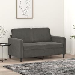 vidaXL Canapea cu 2 locuri, gri închis, 120 cm, catifea GartenMobel Dekor (349034) Canapea