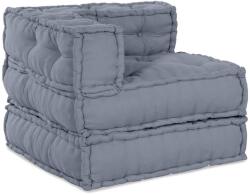 vidaXL Canapea puf modulara 4 locuri, convertibila, gri, textil GartenMobel Dekor (3315093)