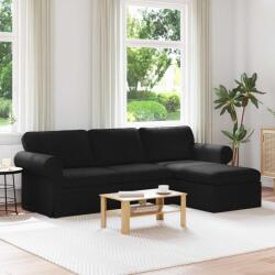 vidaXL Canapea Negru 215 x 138 x 80 cm Metal GartenMobel Dekor (42024343) Canapea