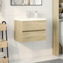 vidaXL Set mobilier de baie, 2 piese, ceramica si lemn prelucrat GartenMobel Dekor (3307658)