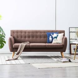 vidaXL Canapea cu 3 locuri, material textil, 172 x 70 x 82 cm, maro GartenMobel Dekor (247126) Canapea