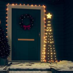 vidaXL Decoratiune Craciun brad conic, 84 LED-uri, alb cald, 50x150 cm GartenMobel Dekor (328692)