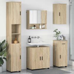 vidaXL Set de mobilier pentru baie cu sertar 5 pcs Stejar Sonoma GartenMobel Dekor (3392995)