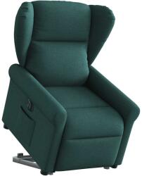 vidaXL Fotoliu electric rabatabil cu ridicare, verde închis, textil GartenMobel Dekor (3303400)