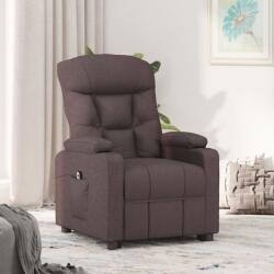 vidaXL Fotoliu rabatabil electric, maro închis, material textil GartenMobel Dekor (3098820)