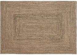 vidaXL Covor Basketweave Natural si negru 140 x 200 cm Iuta GartenMobel Dekor (42010500) Covor