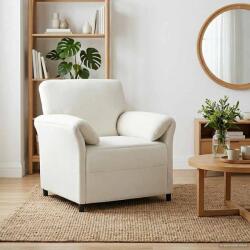 vidaXL Sofa cu un loc Crem 88 x 83 x 95 cm Catifea GartenMobel Dekor (42033933) Canapea
