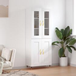 vidaXL Dulap înalt, alb, 69, 5x34x180 cm, lemn compozit GartenMobel Dekor (3198321) Comoda