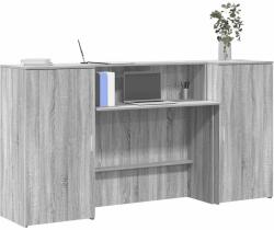 vidaXL Birou de receptie Gri Sonoma 200x50x103, 5 cm Lemn prelucrat GartenMobel Dekor (3324219)