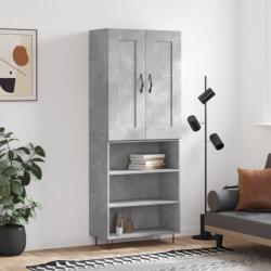 vidaXL Dulap înalt, gri beton, 69, 5x34x180, lemn compozit GartenMobel Dekor (3200101) Comoda