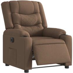 vidaXL Fotoliu rabatabil electric, maro, material textil GartenMobel Dekor (3310248)
