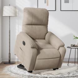 vidaXL Fotoliu rabatabil electric cu ridicare, gri taupe, microfibra GartenMobel Dekor (3204943)
