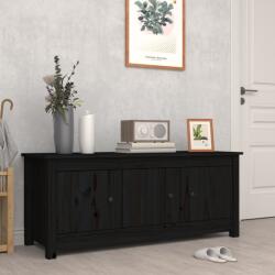vidaXL Dulap pentru pantofi, negru, 110x38x45, 5 cm, lemn masiv pin GartenMobel Dekor (814603) Pantofar