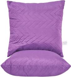 Somnart Set 2 perne matlasate mov 60x60 cm, microfibra hipoalergenica SomnArt (4304)