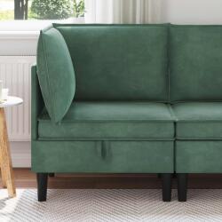 vidaXL Sofa cu Depozitare Verde Marii Catifea GartenMobel Dekor (42027086) Canapea