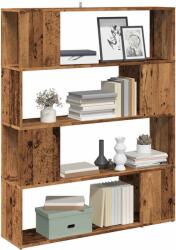 vidaXL Biblioteca/Separator camera, lemn vechi, 100x24x124, 5 cm GartenMobel Dekor (856744) Biblioteca