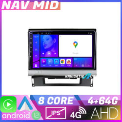 Edotec Navigatie Opel Astra J Android 12, Octa Core, 4GB RAM, 64GB, CarPlay (NAV2-9-4+64|K-072)