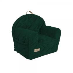 Klups Fotoliu pentru copii Klups Velvet verde din catifea moale, cu husa detasabila (00081814)