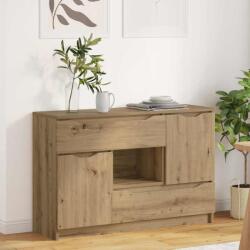 vidaXL Bufet cu sertar Stejar Artizanal 100 x 30 x 65, 6 Lemn compozit GartenMobel Dekor (888796) Comoda