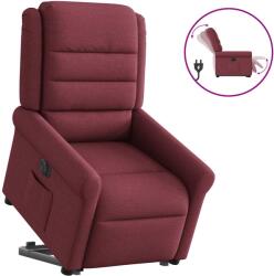 vidaXL Fotoliu electric rabatabil cu ridicare, rosu vin, textil GartenMobel Dekor (3303337)