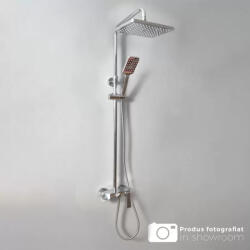 Korman Technik Coloana de dus din alama sanitara, crom lucios, 3 functii, Korman Technik 6720 (AT1CT-D1OC-RS1S-6720)