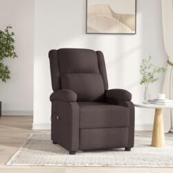 vidaXL Fotoliu rabatabil electric, maro închis, material textil GartenMobel Dekor (3098357)
